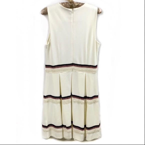 JustFab Day Novelty Trim Fit & Flare Dress - Picture 2 of 4